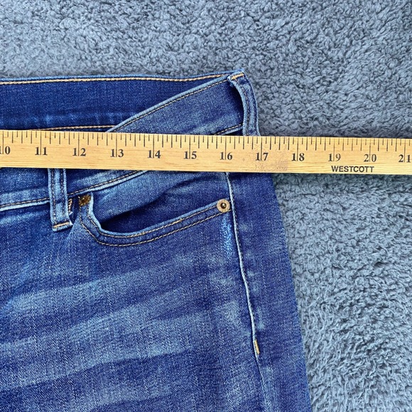 J.Crew Womens Stretch Jeans Size 29 Distressed Denim Blue Mid Rise - Picture 3 of 8